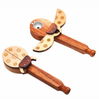 Ladybug Shape Wood Pipe 10.5cm x 3cm