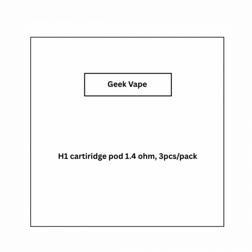 Geek Vape H1 cartiridge pod 1.4 ohm, 3pcs/pack