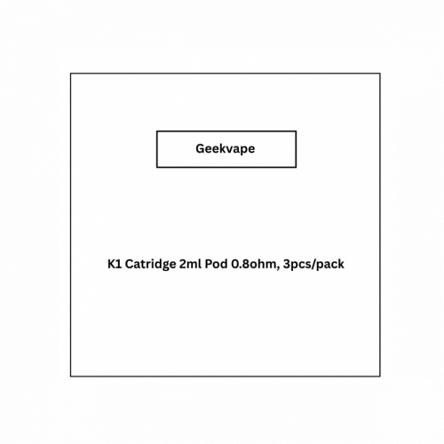 GeekVape K1 Catridge 2ml Pod 0.8ohm, 3pcs/pack