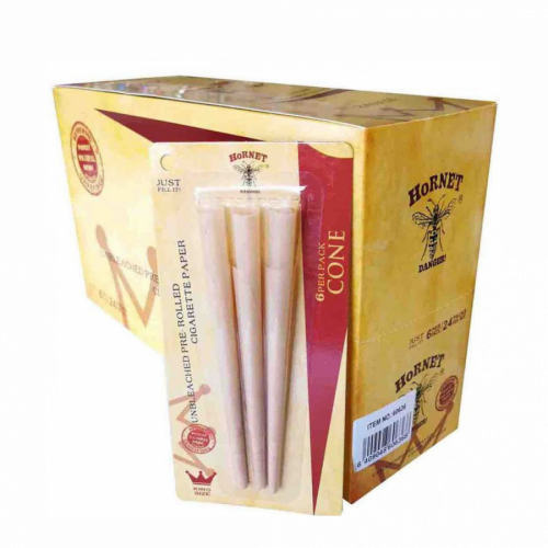 HORNET Unbleached Pre-Rolled Cigarette Paper Kingsize 110mm