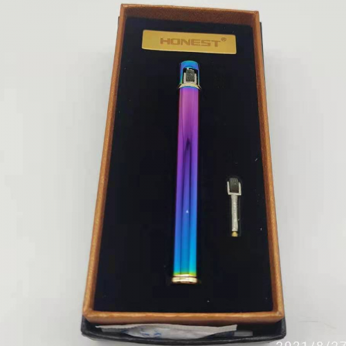 Honest portable cigarette-shaped flame lighter