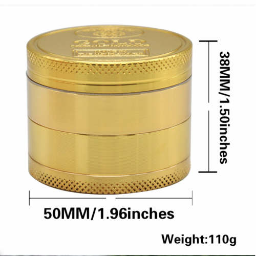 PH1886 Gold Coin Zinc Grinder 50mm 4layer