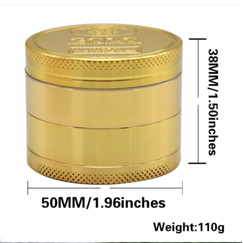 MYQ 22 Gold Coin Zinc Grinder 50mm 4layer