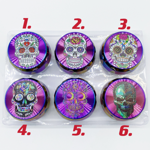 Rainbow Grinder 60mm Mexican skull 1030