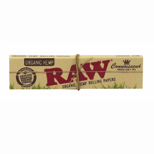 Raw Organic Connoisseur King Size Slim Paper with Tips 12187