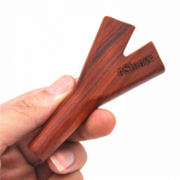 Wood Double pipe holder 9cm