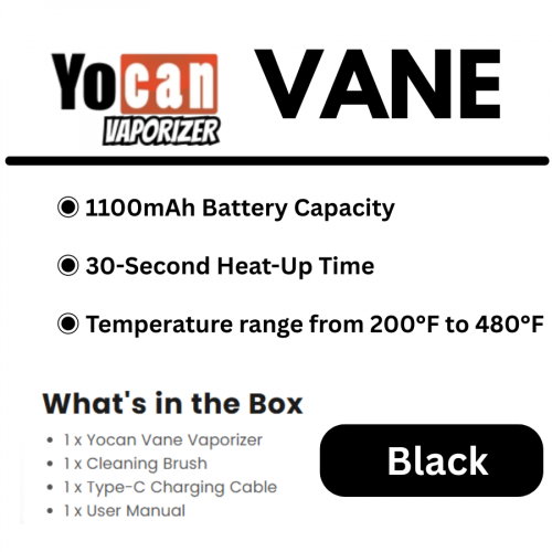 Yocan Vane Advanced Portable Dry Herb Vaporizer