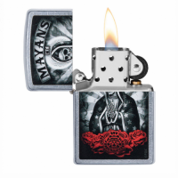 ZIPPO Mayans Brushed Chrome 49019