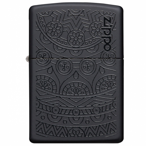 ZIPPO Swirl Pattern Black Matte 29989