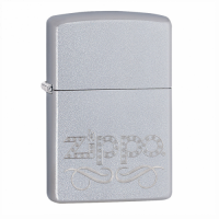 Zippo Scroll Satin Chrome 24335