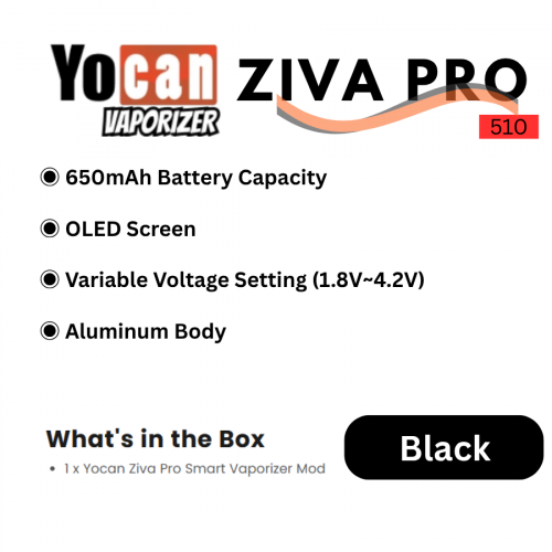 Ziva Pro Smart Vaporizer Mod CBD Battery