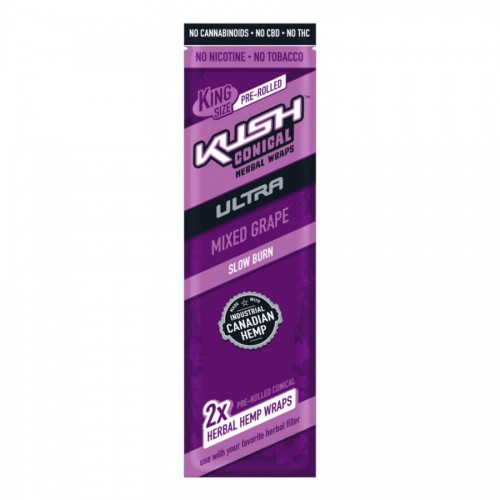 KUSH Pre-Rolled Wraps mixed grape