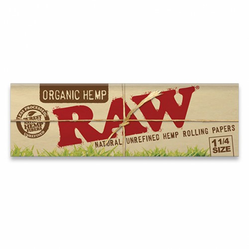 RAW Organic Hemp 1 1/4 size Rolling Paper