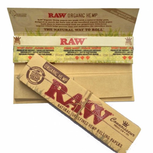RAW Organic Hemp Rolling Paper & Tip Kingsize
