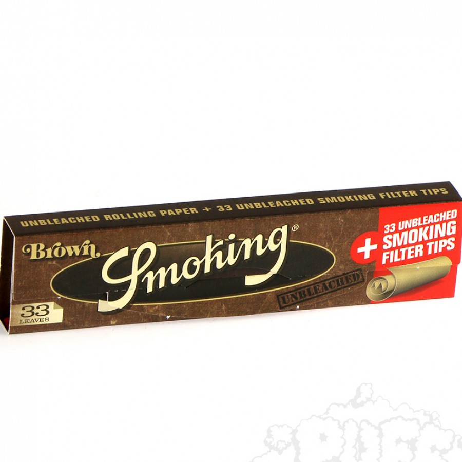 Smoking Brown King Size Rolling Papers & Tips