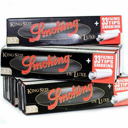 Smoking Deluxe King size Rolling Papers with tips
