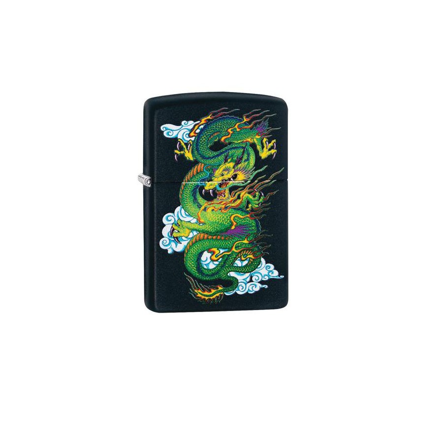 Zippo Green Dragon/ Black Matte