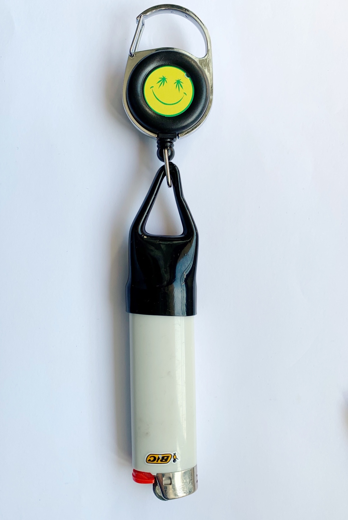 Blue/Black Lighter Leash Safe Stash Clip Retractable Holder Lighter Keychai A2E0 