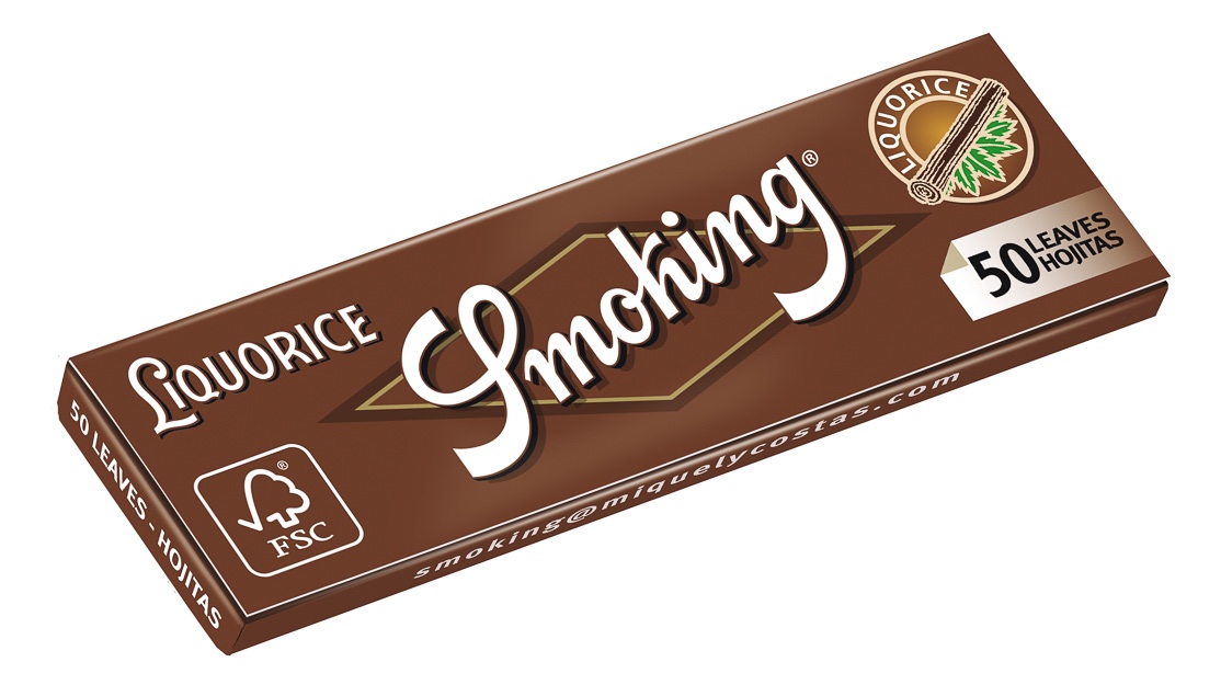 SMOKING Liquorice Rolling paper DISCOUNT VAPOR & DAIRY